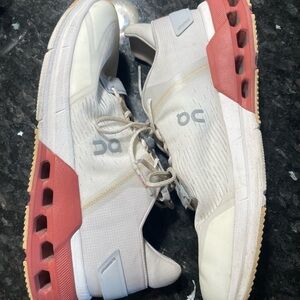 On Cloud Cloudnova Flux Running Shoes Sneaker Men's Size 10 Grey Orange White